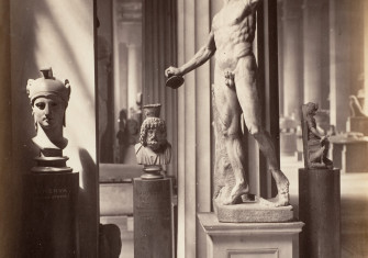 A statue of a satyr in the British Museum, by Stephen Thompson, c. 1869-72. Metropolitan Museum of Art. Public Domain.