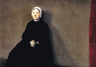 Portrait of an unnamed woman, Vilhelm Hammershøi, late 19th or early 20th century. Artepics/Alamy Stock Photo