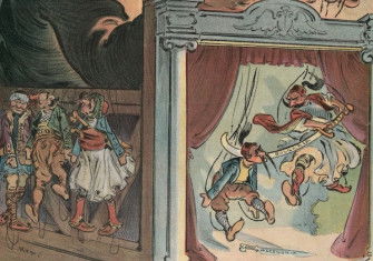 ‘A Continuous Performance Since Peter the Great’: Russia is shown manipulating conflict in the Balkans on the cover of Puck magazine, 7 October 1903. Library of Congress. Public Domain.
