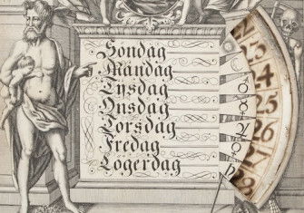 A Swedish ‘perpetual calendar’ created the year Sweden began its transition towards the Gregorian system, c. 1700. Andersson, Fredrik, Skokloster Castle/SHM (CC BY 4.0).