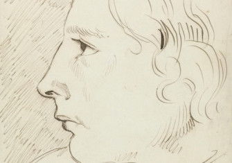 Detail from a portrait sketch of John Keats by Benjamin Haydon, 1816. Yale Center for British Art, Paul Mellon Collection. Public Domain.