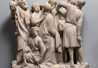 Relief of the betrayal and arrest of Jesus, c.1264-88. Metropolitan Museum of Art. Public Domain.