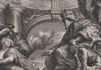An allegorical scene showing the benefits of James I’s reign, by Simon Gribelin II after Peter Paul Rubes, 1720. Metropolitan Museum of Art. Public Domain.