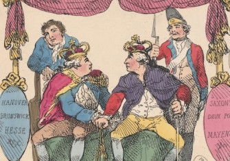 Sketch of Politicks in Europe, showing George III and Freferick the Great of Prussia, 10 February 1786. Metropolitan Museum of Art. Public Domain.