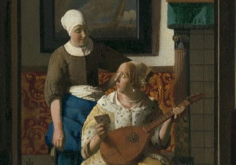 The love letter, by Johannes Vermeer, c.1669-70. Rijksmuseum. Public Domain.
