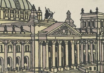 Reichstag building, by Gustav Kalhammer, 1911. Metropolitan Museum of Art. Public Domain.