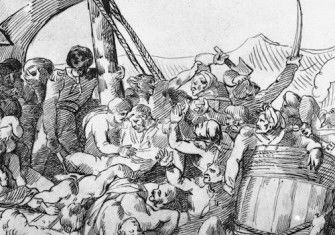 Study after The Raft of the Medusa, unknown artist, after Théodore Géricault. Musée de la Vie romantique. Public Domain.