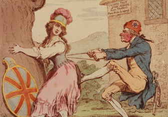 A cartoon of Thomas Paine, 1793. Library of Congress. Public Domain.