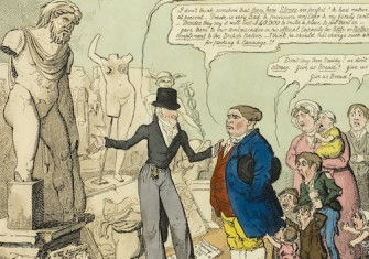 ‘The Elgin Marbles!’, by George Cruikshank, c.June 1816. Art Institute of Chicago. Public Domain.
