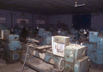 A suspected chemical weapons factory discovered in Ar Rustamiyah, Iraq, 8 April 2003. NARA. Public Domain.