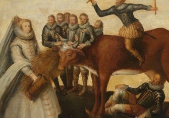 The Dairy Cow: The Dutch Provinces entreat Elizabeth I for aid against Philip II of Spain, c.1633-39.