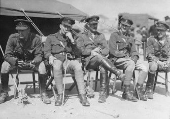 British officers in Constantinople, 10 August 1920. Library of Congress. Public Domain.