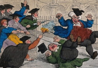 ‘College Pranks’, Thomas Rowlandson, 1811. Wellcome Collection. Public Domain.