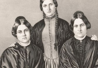 ‘Mrs Fish and the Misses Fox: the original mediums of the mysterious noises...’, c.1852. Library of Congress. Public Domain.