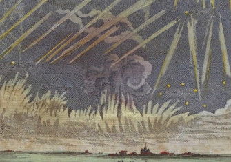 Celestial phenomena observed on 16 November 1729, by Conrado Zumbach de Croesvelt, early 18th century. Rijksmuseum. Public Domain.