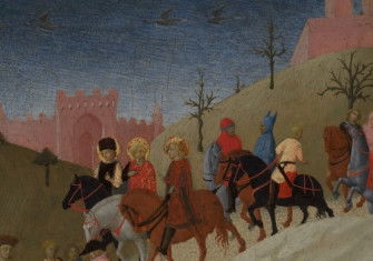 The Journey of the Magi to Bethlehem, Stefano di Giovanni, c.1433-35. Metropolitan Museum of Art. Public Domain.