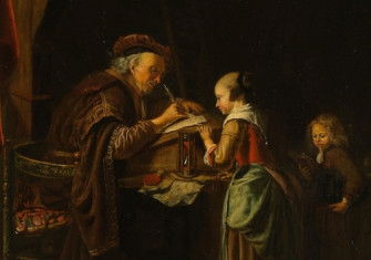 The Schoolmaster, copy after Jan Adriaensz. van Staveren, c.1650-1750. Rijksmuseum. Public Domain.