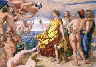 Neptune Resigning the Empire of the Sea to Britannia, William Dyce. Aberdeen Archives, Gallery & Museums.