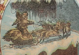 Visit of Saint Nicholas, Clement Clarke Moore, c.1850. Yale University Library. Public Domain.