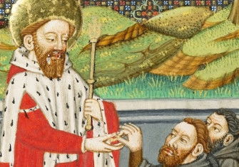 Saint Edward the Confessor, the Book of Hours of the Master of Sir John Fastolf, c.1430-40. J. Paul Getty Museum, Los Angeles. Public Domain.