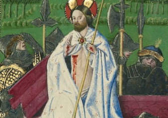 The Resurrection from an Italian Book of Hours, c.1460. J. Paul Getty Museum, Los Angeles. Public Domain.