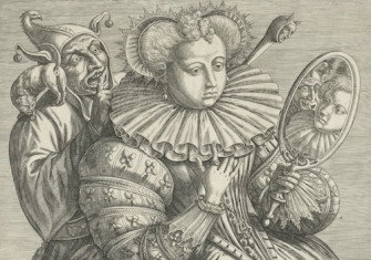 Noblewoman with a fool, unknown artist, c.1600-24. Rijskmuseum. Public Domain.