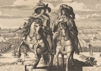 Louis XIII and Gaston d'Orléans, Abraham Bosse, 1630 . Metropolitan Museum of Art. Public Domain.