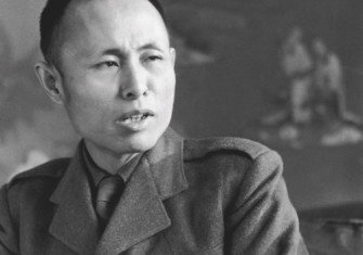 Aung San during a visit to England, 1947. Picture Post/Hulton Archive/Getty Images.