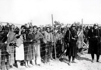 Spanish refugees interned at Argelès-sur-Mer, February 8th, 1939