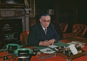 Ernest Bevin as Foreign Secretary, August 1945 © Popperfoto/Getty Images