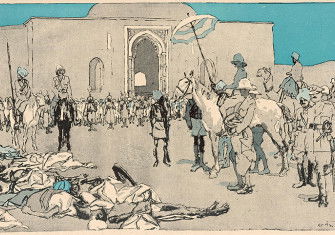 The 1919 Amritsar Massacre depicted in a contemporary illustration. © Chronicle/Alamy