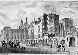 The Houses of Parliament before the 1834 Fire, by J. Shury & Son, c.1834 - See more at: http://www.historytoday.com/rebekah-moore/palace-westminster-repairs-renovations-and-moving-out#sthash.ZjILcb0t.dpuf