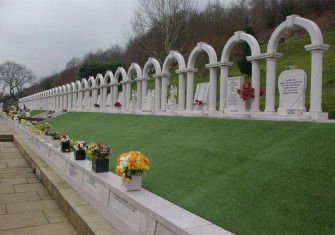 Aberfan cemetery. Photo by Stephen McKay