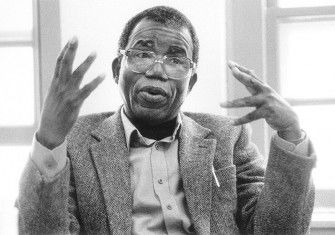 Chinua Achebe at the University of Massachusetts in Amherst, 1970s