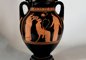 Play on: red-figure amphora with musical scene, attributed to the Niobid Painter, c.460-50 BC. 