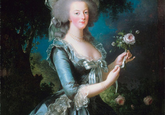 Marie Antoinette with the Rose. Portrait by Louise Élisabeth Vigée Le Brun, 1783.