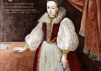 Blood countess: Elizabeth Bathory, anonymous portrait, 17th century.