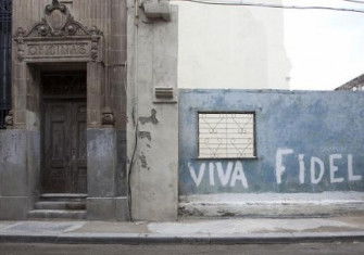 A mural for Fidel in Old Havana, Cuba (Library of Congress)