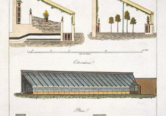 A design for a pinery and orangery at Teddington, Middlesex, 1806. 