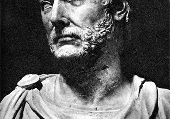 A marble bust, reputedly of Hannibal, originally found at the ancient city-state of Capua in Italy 