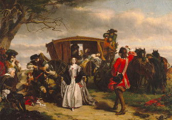 David dances on the moonlit heath, William Powell Frith, late 19th century.