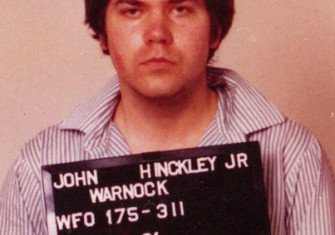 FBI mugshot of John Hinkcley, Jr. after his attempted assassination of Ronald Reagan in 1981.