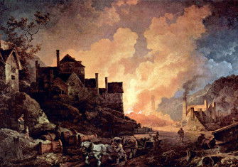  Coalbrookdale by Night by Philip James de Loutherbourg, painted 1801. This shows Madeley Wood (or Bedlam) Furnaces, which belonged to the Coalbrookdale Company from 1776 to 1796.