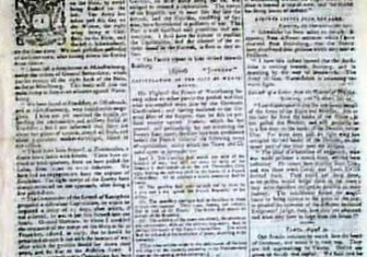 Lloyd's Evening Post front page, 10 August 1796