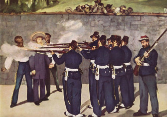 The Execution of Emperor Maximilian (1868–69) by Manet.