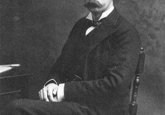 Portrait photograph of Lord Randolph Churchill taken in 1883.