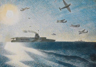 HMS Glorious in the Arctic, by Eric Ravilious, 1940.