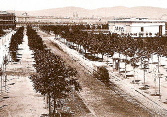 The Burgring section of the Ringstrasse in 1872