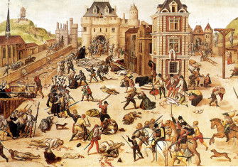 Painting of the massacre by François Dubois.