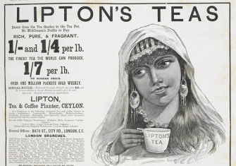 Advertisement for tea in The Illustrated London News, September 1892